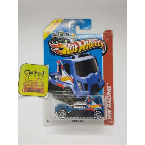 Jual Hot Wheels Hotwheels Race Team Rennen Rig Hw Racing Biru Blue Shopee Indonesia