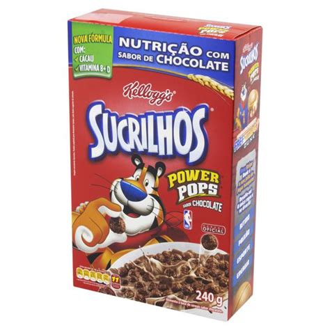 Cereal Matinal Chocolate Kellogg S Sucrilhos Power Pops Caixa G