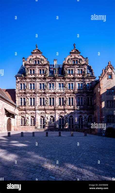 Courtyard Heidelberg Castle German Heidelberger Schloss Baden