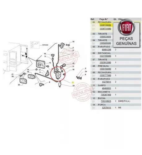 Fechadura Da Porta Traseira Central Ducato Original Venda Em
