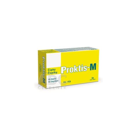 PROKTIS-M rektálne čapíky na hojenie rán s obsahom kyseliny ...