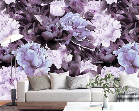 Purple Floral Wallpaper For Walls