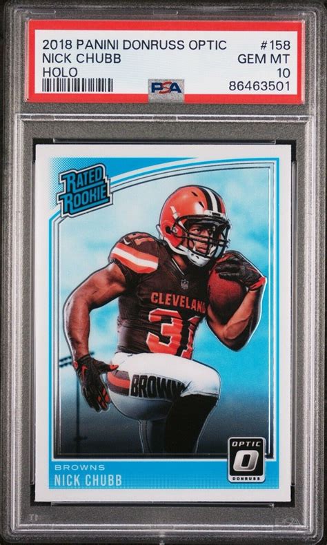 Nick Chubb Optic Base Psa Price Guide Sports Card Investor