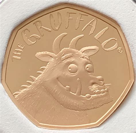 2019 The Gruffalo Uk 50p Gold Proof Coin