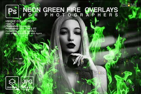 Fire overlays, Photoshop overlay | Creative Market