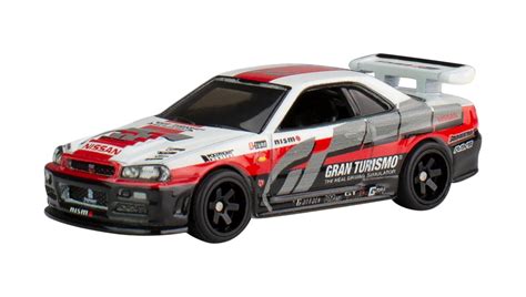 Машинка Premium Hot Wheels Nissan Skyline GT R R34 Gran Turismo Pop Culture 1 64 HKC28 White
