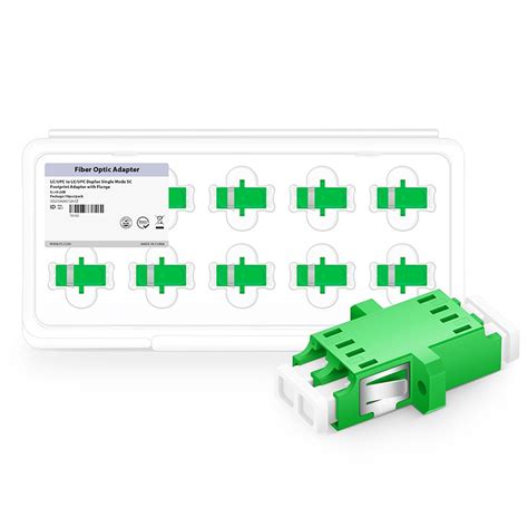LC/APC to LC/APC Duplex OS2 Single Mode Plastic Fiber Optic Adapter ...