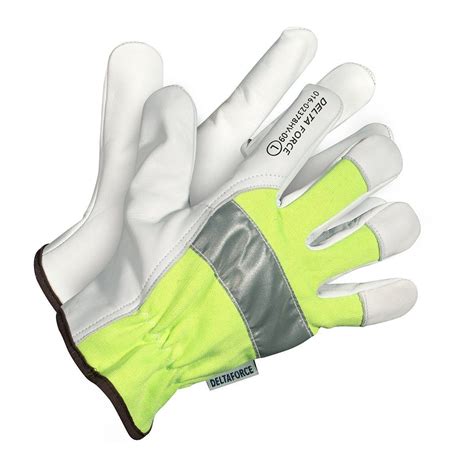 Delta Force Hi-Visibility Goatskin Grain Leather Driver’s Gloves ...