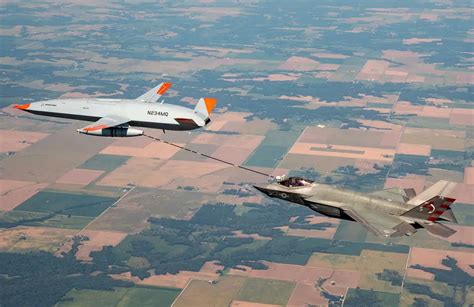 Mq Conducts First Air To Air Refueling With F C