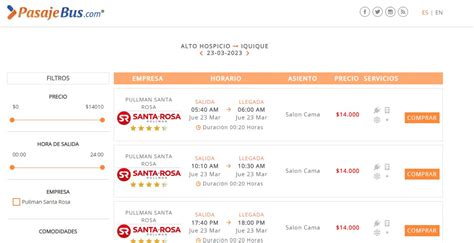 Pullman Santa Rosa Horarios Pasajes Tel Fono Y Reservas