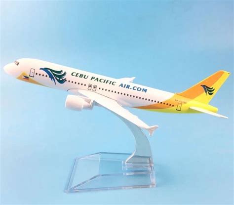 Cebu Pacific Airplane With Stand And Box Diecast Model 1400 Scale