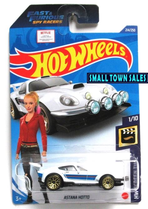 2020 Hot Wheels ASTANA HOTTO 214 250 HW Screen Time 1 10 White Fast Furious New Small Town