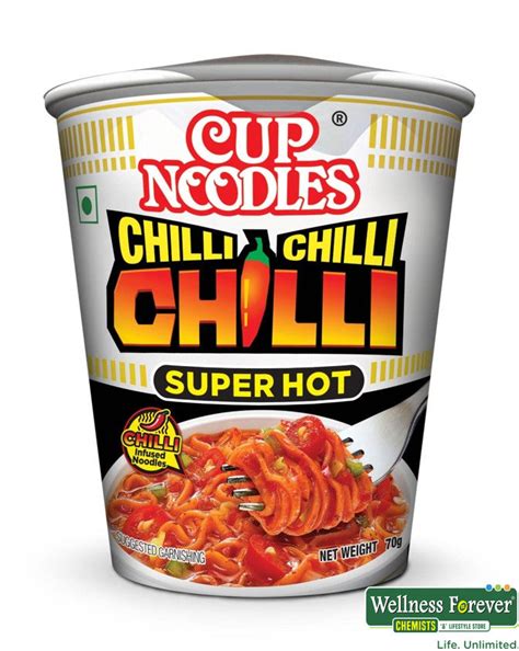Buy Nissin Cup Noodles Chilli Super Hot Noodles 70g Online At Best Prices Wellness Forever
