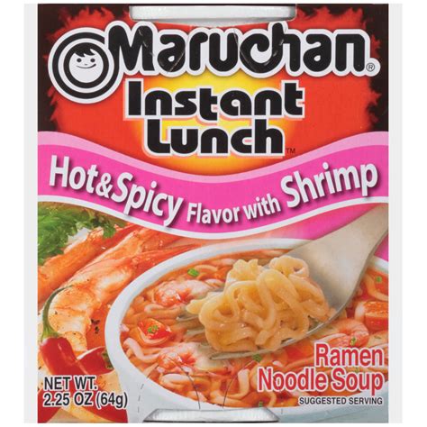 Maruchan Instant Lunch Hot Spicy Shrimp Flavor Ramen Noodles PACK