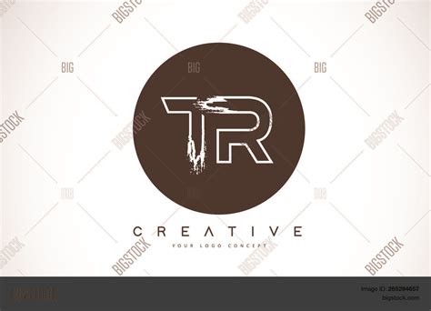 Tr Modern Leter Logo Vector & Photo (Free Trial) | Bigstock