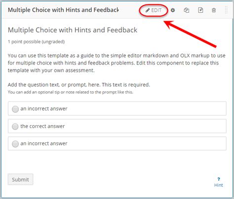 Add Hints And Feedback To Problems Questions ELearning University