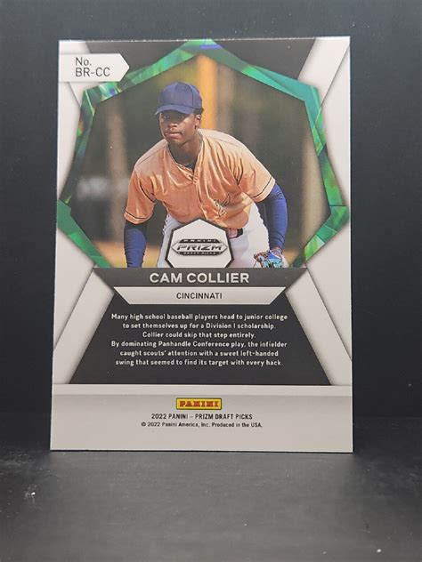 2022 Panini Prizm Draft Picks Brilliance Silver Prizm BR CC Cam