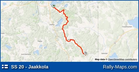 Mapa Harmonogram Profil Elewacji OS 20 Jaakkola Hankiralli 1992