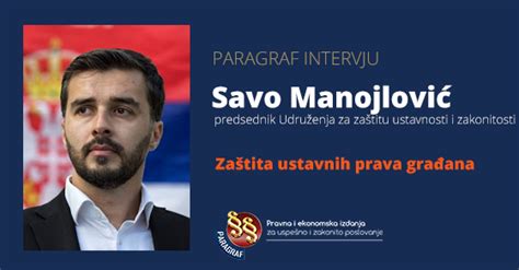 Savo Manojlovi Intervju