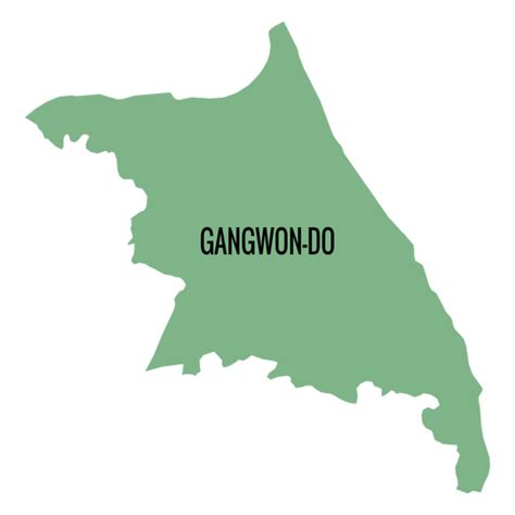 Gangwon do province map | Gangwon-do, Map, Layout template