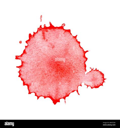 Blood stain texture. Spot splash of blood. Blood stain isolated on ...