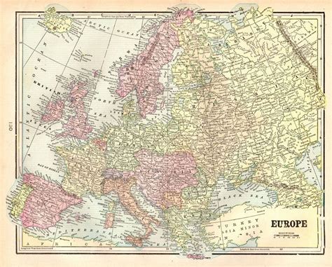 1900 World Map Of Europe