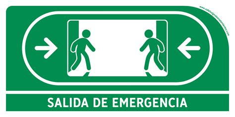 SALIDA DE EMERGENCIA CON LEYENDA Safetysignal