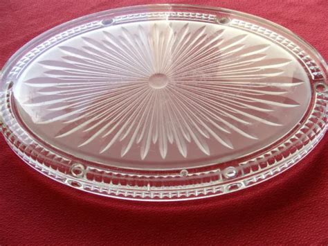 DESSOUS DE PLAT Art Deco Verre Opaque Verlys Ovale EUR 19 00 PicClick FR