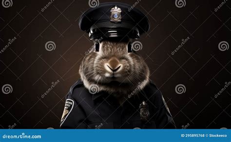 Photorealistic Bunny Police Officer: Evocative Environmental Portraits ...