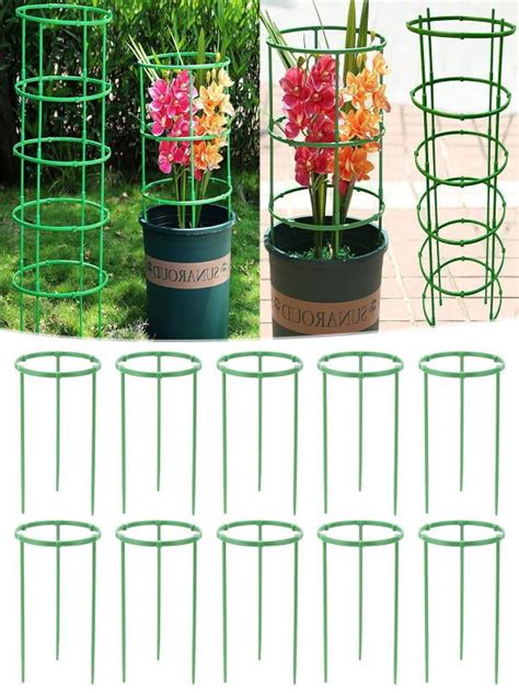 Non Slip Tomato Plant Support Cage Adjustable Garden Cages For