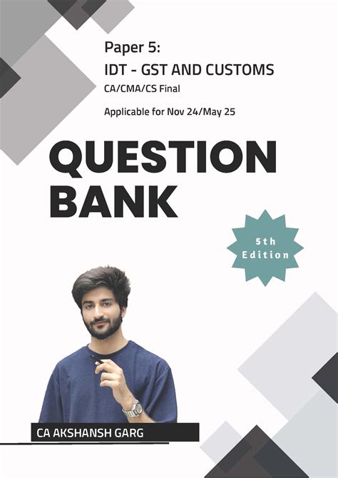 Idt Question Bank Ca Final Th Edition Akg Classes