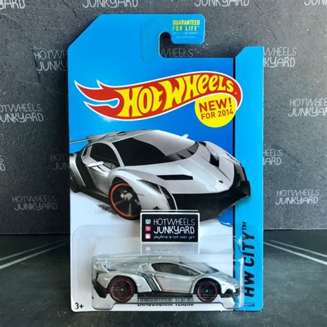 Jual Hot Wheels Lamborghini Veneno New Model US Card AKTA Silver Kab Tangerang