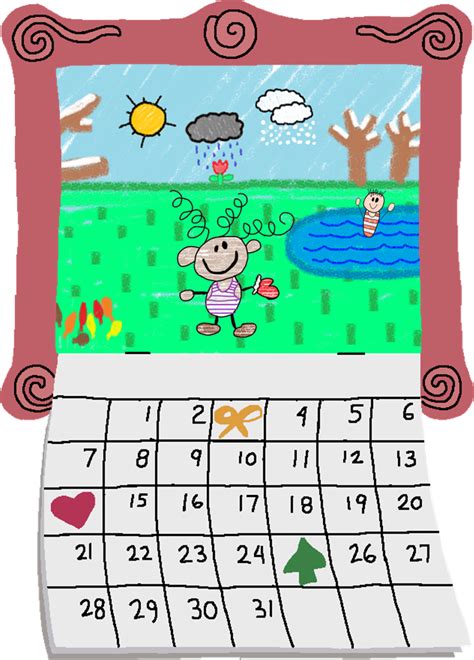 Blues Clues Snowy Day Calander My Version 1 by nbtitanic on DeviantArt