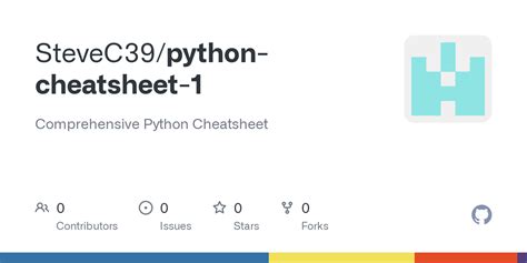 Github Stevec Python Cheatsheet Comprehensive Python Cheatsheet