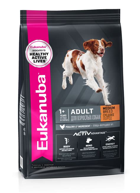 Сухой корм Eukanuba Adult 1+ Medium Breed с курицей | Eukanuba