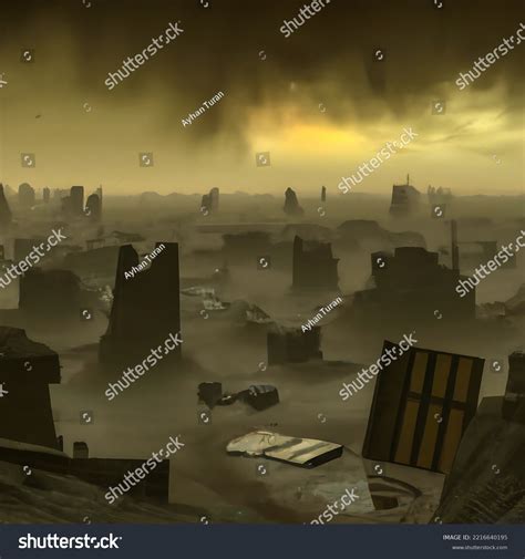 3d Render Post Apocalyptic Background Stock Illustration 2216640195 | Shutterstock