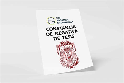 Constancia Negativa De Tesis Colegio De Abogados