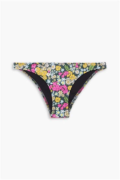 Solid Striped Il Pellicano Rachel Floral Print Low Rise Bikini