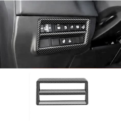 For Toyota Tundra Carbon Fiber Headlight Switch Button Frame