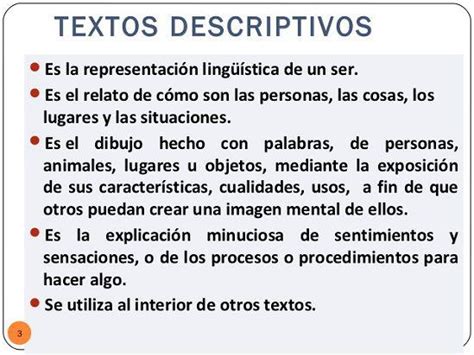 Que Es Un Texto Descriptivo Definicion Ejemplos Caracteristicas Images