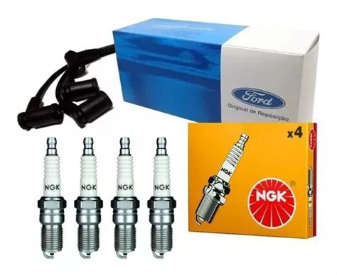 Kit Cabos Ford Velas Ngk Ka V Flex Original