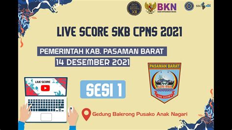 Live Score Selasa Sesi Skb Cpns Pemerintah Kabupaten