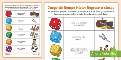 Juego De Rompe Hielo Regreso A Clases Twinkl