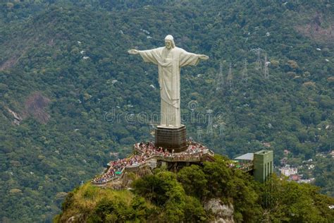 Aerial View of Christ the Redeemer Statue Platform Editorial Photo ...