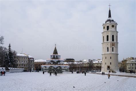 Vilnius Lithuania December 15 2022 Beautiful Decorated Christmas