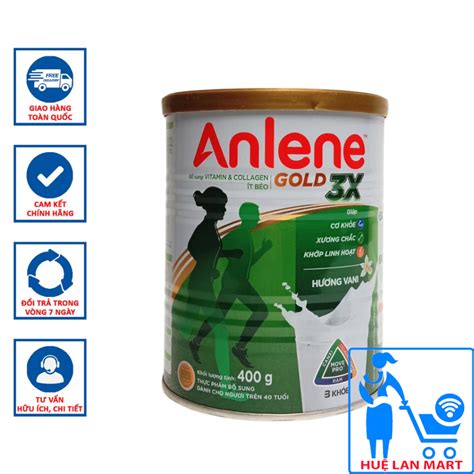 [genuine] Anlene Gold Powdered Milk 3x Movepro Vanilla Flavor 400g For People Over 40 Years Old