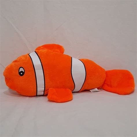 Fun clown fish with bright orange and white. Item: Plush / Stuffed A ...