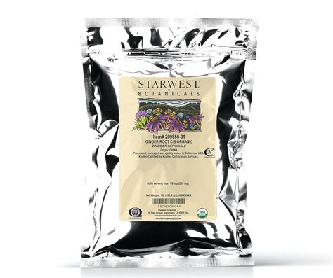 Amazon Starwest Botanicals Organic Ginger Root Cut And