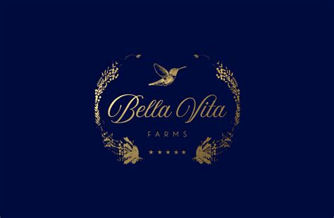 Traditional Elegant Event Planning Logo Design For Bella Vita Farms