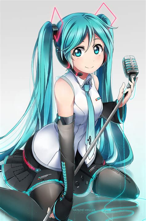 Anime 1351x2045 Anime Anime Girls Vocaloid Hatsune Miku Headphones